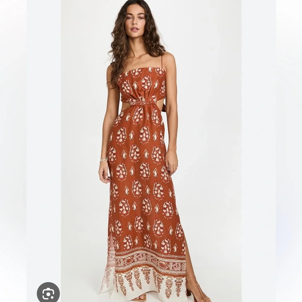 EUC Johanna Ortiz Arabian Fable Maxi Dress Sz 8 - Picture 1 of 7
